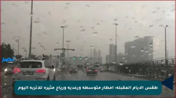 طقس الأيام المقبلة: أمطار متوسطة ورعدية ورياح مثيرة للأتربة اليوم